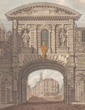 antique prints of the Temple Bar in London